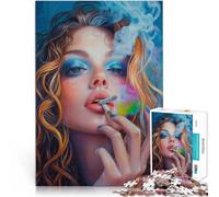 Puzzles for teenagers 2000 Piece Beautiful woman smoking Analysis and logic 70x100cm Birthday Present, Gifts, Wall Art for and Age 14