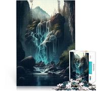 Puzzles for teenagers 2000 Piece futuristiv waterfall Analysis and logic 70x100cm is ideal as gifts for the whole family for Age 14 Years Up
