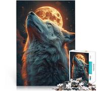 Puzzles for teenagers 2000 Piece Wolf Howling Spielzeug für die ganze Familie Verbessern Sie das Gedächtnis70x100cm