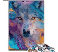 Puzzles for Teenagers 2000 Pieces Animal Wolf Art Challenging Family Activity Games DIY Toy for Home Wall Decor Gifts 70x100cm