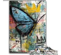 Puzzles for Teenagers 2000 Pieces Basquiat Style Butterfly Suitable for Ages 14 And Up Challenging Game Great Gift for Gaming 70x100cm
