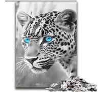 Puzzles for Teenagers 2000 Pieces Black And White Leopard Brain Intelligence Challenge Addictive Toys Funny Gift for Ages 14+ 70x100cm