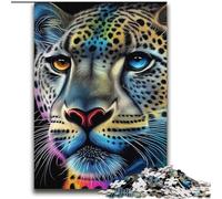 Puzzles for Teenagers 2000 Pieces Cheetah Pop Art Animal Suitable for Ages 14 And Up Challenging Game Great Gift for Gaming 70x100cm
