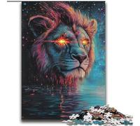 Puzzles for Teenagers 2000 Pieces Cosmic Lion Brain Intelligence Challenge Addictive Toys Funny Gift for Ages 14+ 70x100cm