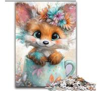 Puzzles for Teenagers 2000 Pieces Cute Fox Family Game Stress Reliever Difficult Challenge Secret Santa Gifts 70x100cm