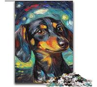 Puzzles for Teenagers 2000 Pieces Dachshund Night Sky Learning Educational Toys Family Games Enhance Love between Couples 70x100cm