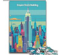 Puzzles for Teenagers 2000 Pieces Empire State Building,Help The Brain Exercise Addictive Toys to Cultivate Patience Perfect Decoration 70x100cm