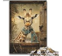 Puzzles for Teenagers 2000 Pieces Giraffe Art Brain Teaser Game Wall Decoration Unique Birthday And Xmas Gifts 70x100cm