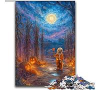 Puzzles for Teenagers 2000 Pieces Halloween Under The Night Sky Family Game Stress Reliever Difficult Challenge Secret Santa Gifts 70x100cm
