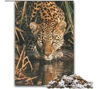 Puzzles for Teenagers 2000 Pieces Jungle Leopard Brain Teaser Game Wall Decoration Unique Birthday And Xmas Gifts 70x100cm