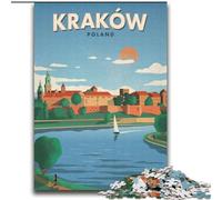 Puzzles for Teenagers 2000 Pieces Krakow, Decompressing Intellectual Educational Toy Birthday Present, Gifts 70x100cm