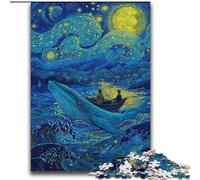 Puzzles for Teenagers 2000 Pieces Space Whale Challenging Family Activity Games DIY Toy for Home Wall Decor Gifts 70x100cm