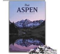 Puzzles for Teenagers 2000 Pieces Visit Aspen,Help The Brain Exercise Addictive Toys to Cultivate Patience Perfect Decoration 70x100cm