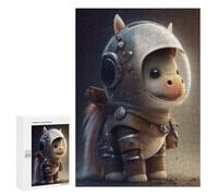 Puzzles for Teenagers 300 PCS Adorable Astronaut Piggy Toy Jigsaws for Adults Puzzle Pattern Assembly Challenging To Complete Family Fun & Game Night 300 PCS