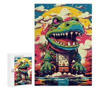 Puzzles for Teenagers 300 PCS Alien Dinosaur Robot Puzzle For Teenagers Analysis And Logic Difficult And Challenge Great Gift for Gaming 300 PCS