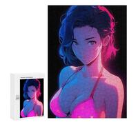 Puzzles for Teenagers 300 PCS Beautiful Woman Anime Jigsaws for Adults Puzzle Pattern Assembly Challenging To Complete Family Fun & Game Night 300 PCS