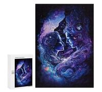 Puzzles for Teenagers 300 PCS Cosmic Love Connection-1 Jigsaws for Adults Puzzle Pattern Assembly Challenging To Complete Family Fun & Game Night 300 PCS