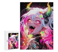 Puzzles for Teenagers 300 PCS Demon Girl Anime Jigsaws for Adults Puzzle Pattern Assembly Challenging To Complete Family Fun & Game Night 300 PCS