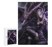 Puzzles for Teenagers 300 PCS Dragon Queen Armor Fantasy Artwork Puzzles for Teenagers Difficult Challenge Train Your Brain And Hands Brainteaser Family Games 300 PCS
