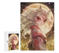 Puzzles for Teenagers 300 PCS Fox Mask Moonlit Fantasy Puzzle For Teenagers Analysis And Logic Difficult And Challenge Great Gift for Gaming 300 PCS