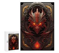 Puzzles for Teenagers 300 PCS Monster Dragon God Art Jigsaws for Adults Puzzle Pattern Assembly Challenging To Complete Family Fun & Game Night 300 PCS