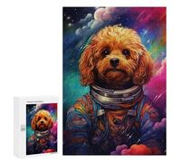 Puzzles for Teenagers 300 PCS Space Poodle Adventure -6 Puzzles for Teenagers Difficult Challenge Train Your Brain And Hands Brainteaser Family Games 300 PCS