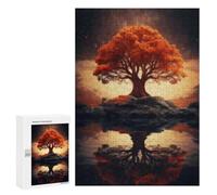 Puzzles for Teenagers 300 PCS The Autumn Tree Of Life Jigsaws for Adults Puzzle Pattern Assembly Challenging To Complete Family Fun & Game Night 300 PCS