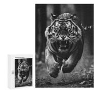 Puzzles for Teenagers 300 PCS Wild Tiger Roar -2 Puzzle For Teenagers Analysis And Logic Difficult And Challenge Great Gift for Gaming 300 PCS
