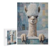 Puzzles for Teenagers 500 PCS Alpaca Bath Time Jigsaws for Adults Puzzle Pattern Assembly Challenging To Complete Family Fun & Game Night 500 PCS