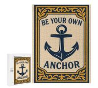Puzzles for Teenagers 500 PCS Be Your Own Anchor Jigsaws for Adults Puzzle Pattern Assembly Challenging To Complete Family Fun & Game Night 500 PCS