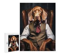 Puzzles for Teenagers 500 PCS Boss Vizsla Jigsaws for Adults Puzzle Pattern Assembly Challenging To Complete Family Fun & Game Night 500 PCS