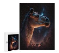 Puzzles for Teenagers 500 PCS Camel in Space Surreal Art Jigsaws for Adults Puzzle Pattern Assembly Challenging To Complete Family Fun & Game Night 500 PCS