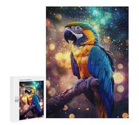 Puzzles for Teenagers 500 PCS Colorful Macaw Parrot Art Print Jigsaw for Teenagers Enhance Memory Challenging To Complete Challenging Game Toys 500 PCS