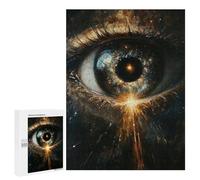 Puzzles for Teenagers 500 PCS Cosmic Eye Painting-3 Jigsaws for Adults Puzzle For Family Fun Help The Brain Exercise Great Gift for Gaming 500 PCS