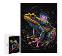 Puzzles for Teenagers 500 PCS Cosmic Frog Art Print-1 Puzzle For Teenagers Analysis And Logic Difficult And Challenge Great Gift for Gaming 500 PCS