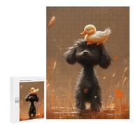 Puzzles for Teenagers 500 PCS Duck on Dog's Head-1 Puzzle For Teenagers Analysis And Logic Difficult And Challenge Great Gift for Gaming 500 PCS