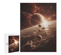 Puzzles for Teenagers 500 PCS Exploring The Solar System Planets And Moons Puzzles for Teenagers Difficult Challenge Train Your Brain And Hands Brainteaser Family Games 500 PCS