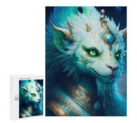 Puzzles for Teenagers 500 PCS Fantasy Beast Crown Art Print Jigsaws for Adults Puzzle Pattern Assembly Challenging To Complete Family Fun & Game Night 500 PCS