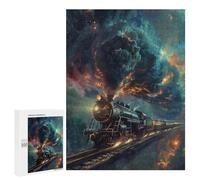 Puzzles for Teenagers 500 PCS Galactic Steam Train Journey -1 Puzzle For Teenagers Staycation Kill Time for Birthday, Chrismas Family Fun & Game Night 500 PCS