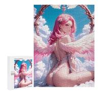 Puzzles for Teenagers 500 PCS Godly Angel Anime Girl Jigsaws for Adults Puzzle Pattern Assembly Challenging To Complete Family Fun & Game Night 500 PCS