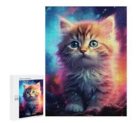 Puzzles for Teenagers 500 PCS Magical Kitten Artwork Puzzle For Teenagers Analysis And Logic Difficult And Challenge Great Gift for Gaming 500 PCS