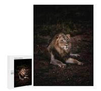 Puzzles for Teenagers 500 PCS Majestic Lion in The Wild Jigsaws for Adults Puzzle Pattern Assembly Challenging To Complete Family Fun & Game Night 500 PCS