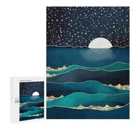 Puzzles for Teenagers 500 PCS Moonlit Stars Jigsaws for Adults Puzzle Pattern Assembly Challenging To Complete Family Fun & Game Night 500 PCS