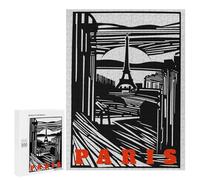 Puzzles for Teenagers 500 PCS Paris Vintage Landscape Jigsaws for Adults Puzzle Pattern Assembly Challenging To Complete Family Fun & Game Night 500 PCS