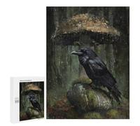 Puzzles for Teenagers 500 PCS Rainy Forest Raven-3 Puzzle For Teenagers Staycation Kill Time for Birthday, Chrismas Family Fun & Game Night 500 PCS