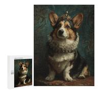 Puzzles for Teenagers 500 PCS Royal Corgi Portrait-1 Jigsaw for Teenagers Enhance Memory Challenging To Complete Challenging Game Toys 500 PCS