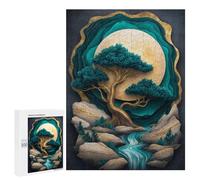 Puzzles for Teenagers 500 PCS Serene Moonlit Forest Scene Puzzles for Teenagers Difficult Challenge Train Your Brain And Hands Brainteaser Family Games 500 PCS