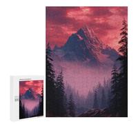Puzzles for Teenagers 500 PCS Snow-Capped Peaks at Sunset Puzzles for Teenagers Difficult Challenge Train Your Brain And Hands Brainteaser Family Games 500 PCS