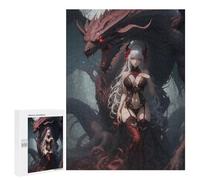 Puzzles for Teenagers 500 PCS The Dragon Queen Jigsaws for Adults Puzzle Pattern Assembly Challenging To Complete Family Fun & Game Night 500 PCS