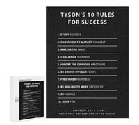 Puzzles for Teenagers 500 PCS Tyson 10 Rules For Success Jigsaws for Adults Puzzle Pattern Assembly Challenging To Complete Family Fun & Game Night 500 PCS